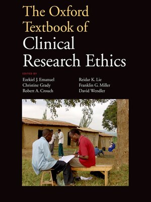 cover image of The Oxford Textbook of Clinical Research Ethics